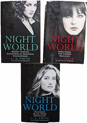 L J Smith 3 Night World Collections Bundle Book 1-9 Secret Vampire-Witchlight • £9.99