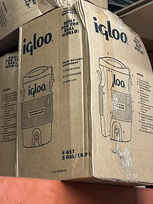 Igloo 451 5-Gallon Hi-Vis Yellow Industrial Heavy Duty Drinking Water Cooler • $55