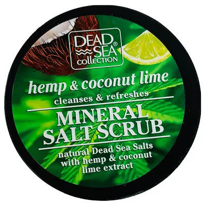 Dead Sea Collection Salt Scrub Hemp Coconut Lime 23.28 OZ Energy Israel Spa Gift • $20.32
