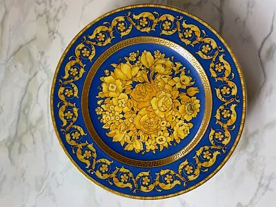 Versace By Rosenthal  Floralia Blue   7  Bread Plate Set Of 6 • $250