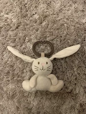 Rabbit Bunny Rattle Soft Toy Plush Pram Bouncer Chair Activity Toy • £3.99