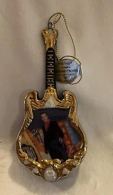 THE RASCAL ELVIS PRESLEY MUSICAL GUITAR ORNAMENT Entertainer Of The Century #8 • $14.95