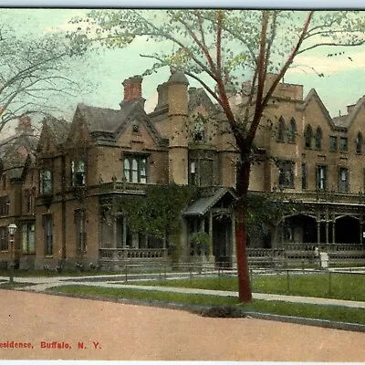 1910s Buffalo New York Millard Fillmore Residence Litho Photo Postcard News A27 • $14.50