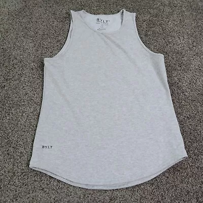 BYLT Tank Top Mens Small Gray Shirt Drop Cut Sleeveless Stretch Lightweight Gym • $24.99