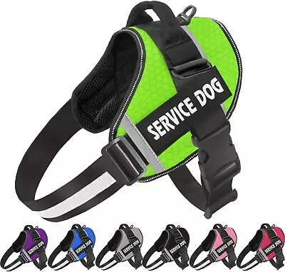 Personalized Dog Harness No-Pull With Leash Clips Adjustable Pet Vest Reflective • $14.99