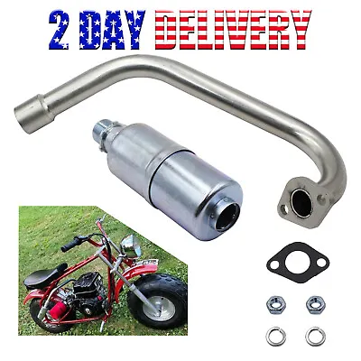 New Exhaust W/ Muffler For Coleman CT200U-EX Camo 196cc / 6.5HP Gas Mini Bike • $34.99