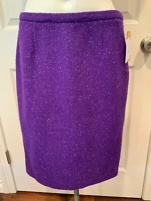 Moschino Cheap And Chic Purple Tweed Pencil Skirt Size 8 (US) 42 (IT) • $45.56