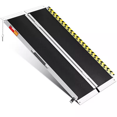 2/3/4/5/6/7/8FT Used Home Wheelchair Ramp Non-Skid Folding Aluminum Ramps Steps • $139.99