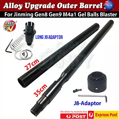 Upgrade 35CM Outer Barrel Alloy Threaded Adaptor JM Gen 8 9 CYMA Gel Blaster AU • $34.94