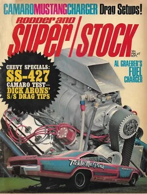 Rodder & Super/stock 1969 Sept - Camaro-mustang-charger Drag Set-ups Ss-427 • $14.95