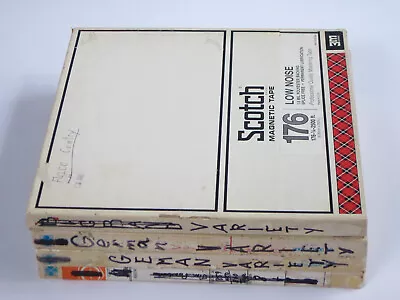 4 Scotch Sound Recording Tape Metal Reel To Reel 1/4  Tape 10.5  • $110