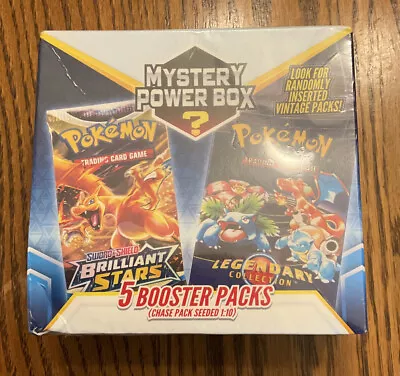 $20 • Buy Pokemon Mystery Power Box 2023- Seeded 1:10 For Vintage Pack-1 Box 5 Packs