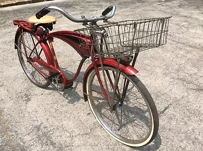 Vintage Schwinn Deluxe Hornet Tank Bike W/ Springer Fork - Original Very Good • $542.50