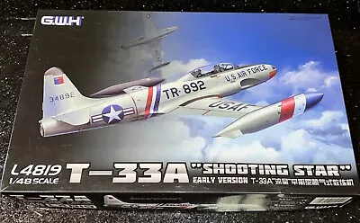 GWH Model Kit L4819 1:48 Scale T-33A  Shooting Star  Early Version With Extras • $54.95