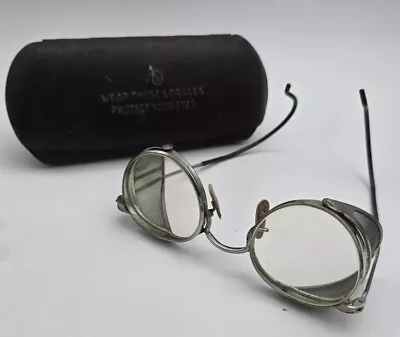 Vintage American Optical Ful-Vue AO23  Safety Glasses Steampunk Clear Glass • $59.95