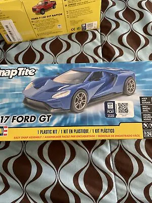 Revell SnapTite 1:24 Scale 2017 Ford GT Blue Model Kit NEW Skill Level #2 • $13