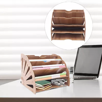 File Cabinet Storage Organizer Desktop Magazine Holder Display File Folder 5tier • $19.95