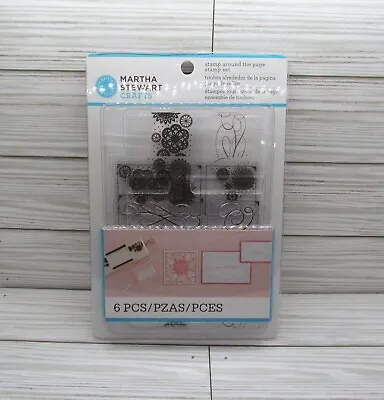 Martha Stewart Stamp Around The Page Stitched Calligraphy Doily All-over Set • $12.99