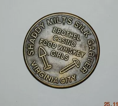 $18.88 • Buy SHADDY'S MILTS SILK GARTER (VA CITY), Madame Bee Jay Token, Nicely Circulated  