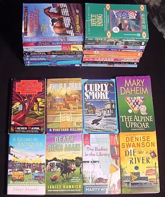 Denise Swanson Marty Wingate Valerie Wolzien+~Lot 25 Cozy Mystery PB~Lot 3~VGC • $24.95