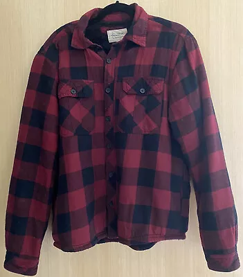 Lumber Jack Shirt Blue Check Mens Large L Flannel Padded Soft Lined • £2.20