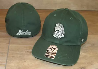 Michigan State Spartans '47 Franchise Vintage Logo Fitted $35 Hat Cap Men Large • $25.49