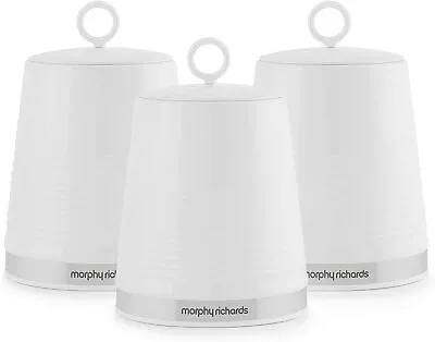 Morphy Richards Dune Collection Set Of 3 Canisters 4 Colours • £24.99