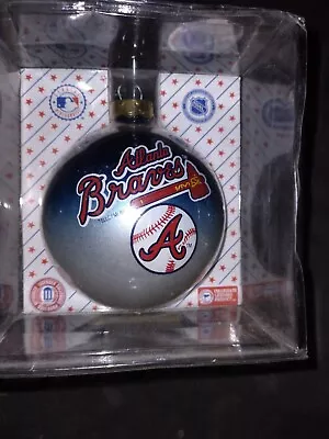 Atlanta Braves Ornament Topperscot Mlb Baseball Red Blue Glass Christmas • $8.98