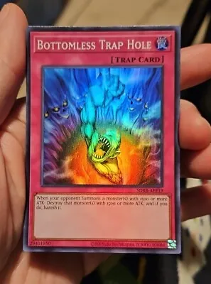 Asian English Bottomless Trap Hole Super Yugioh Card Sdrb-aep19 • $20