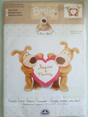 £19.50 • Buy Brand New, Unopened, Boofle, Dmc Counted Cross Stitch Kit 'love Heart Sampler'.