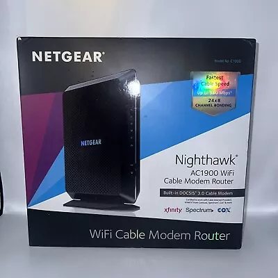 NETGEAR Nighthawk  C7000V2 Wi Fi Cable Modem Router • $50.97
