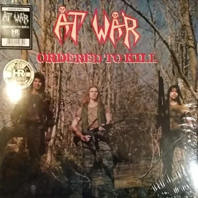 At War Ordered To Kill LP Vinyl Blood Feast Heavy Metal Thrash Death Tank Record • $30.95