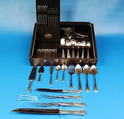 J.S.C Jennings Sterling CO. Sterling Silver Flatware Service For 12 112 Pieces. • $3360