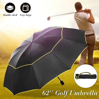 $22.29 • Buy Travel Umbrella Windproof Waterproof Umbrella Anti-UV Protection Golf 