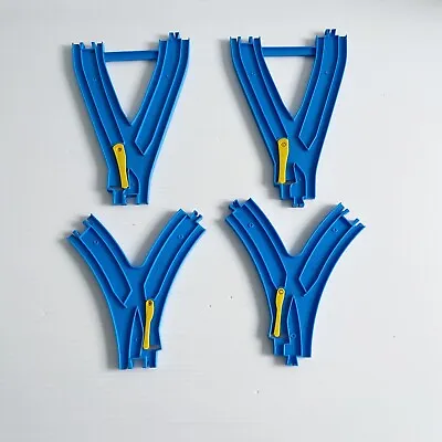 Tomy Thomas PLARAIL Trains Blue Track X 4  Y Switch Track R-12 R-22 Trackmaster • $30