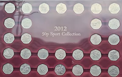 London 2012 Olympic 50p Coins Full Set In Display Tray • £86.99