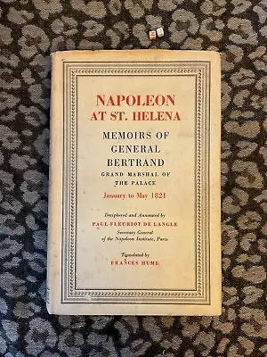 RARE  Napoleon At St Helena: Langle  Hume  HB  1953 FIRST ED • £49.99