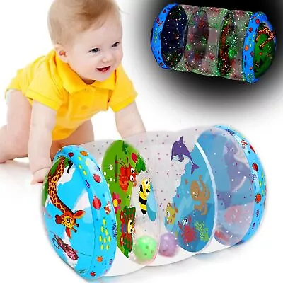 Baby Beginner Inflatable Crawling Roller Toys Crawl Game Early Educational Gift • £10.90