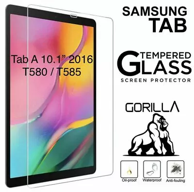 Tempered Glass Screen Protector For Samsung Galaxy Tab A 10.1 2016 SM T580 T585 • £3.99