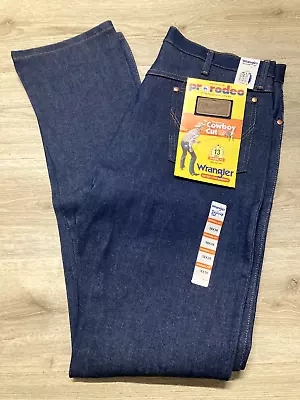 New Wrangler Jeans Tall Men's 38x38 38 Long Original Cowboy Cut 13MWZ Fit Rigid • $21.59