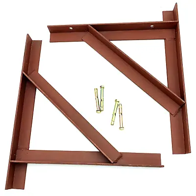 Pair Of Heavy Duty Steel Chimney Support Gallow Brackets 50x45x5mm Angle Fixing • £55.99