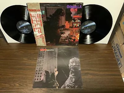 $85.49 • Buy Godzilla, OST Soundtrack, Japan Vinyl 2 LP Record OBI Booklet Poster NM Unplayed
