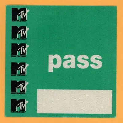 MTV Satin Music Tour Vintage Backstage Pass - VMA • $4.99