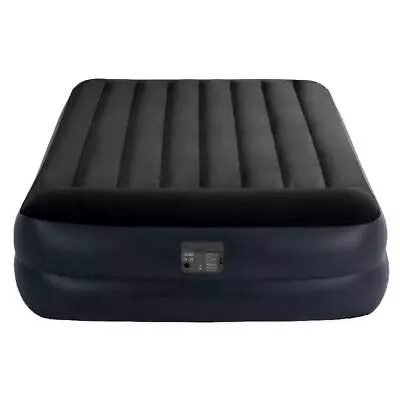 Intex Queen Deluxe Plus Pillow Rest Air Bed With Built In Pump 152 X 203 X 42 Cm • £69.98