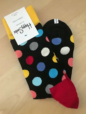 Happy Socks Men's Bright Combed Cotton Socks NEW Stripes NWT • $10.50