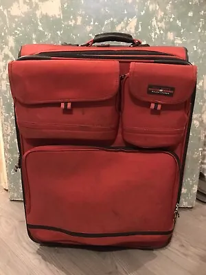 Polo Sport Ralph Lauren Red 22” Upright Expandable 2 Wheeled Carry On Suitcase • £59.99