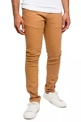 Victorious Men's Super Skinny Fit Stretch Colored Denim Jeans Pants      DL1001 • $29.95