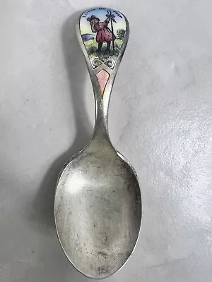 Antique Sterling Silver LITTLE BO PEEP Nursery Rhyme Baby Spoon • $60