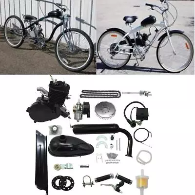 Updated 80cc Bike Bicycle Motorized 2 Stroke Petrol Gas Motor Engine Full Kit • $89.89