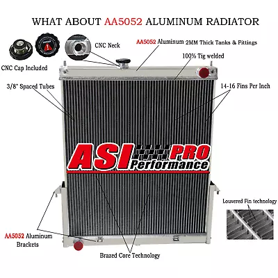 Aluminum Radiator 3ROW For NISSAN PATROL GU Y61 3 4 5 4.2L DIESEL TURBO 02-09 MT • $239